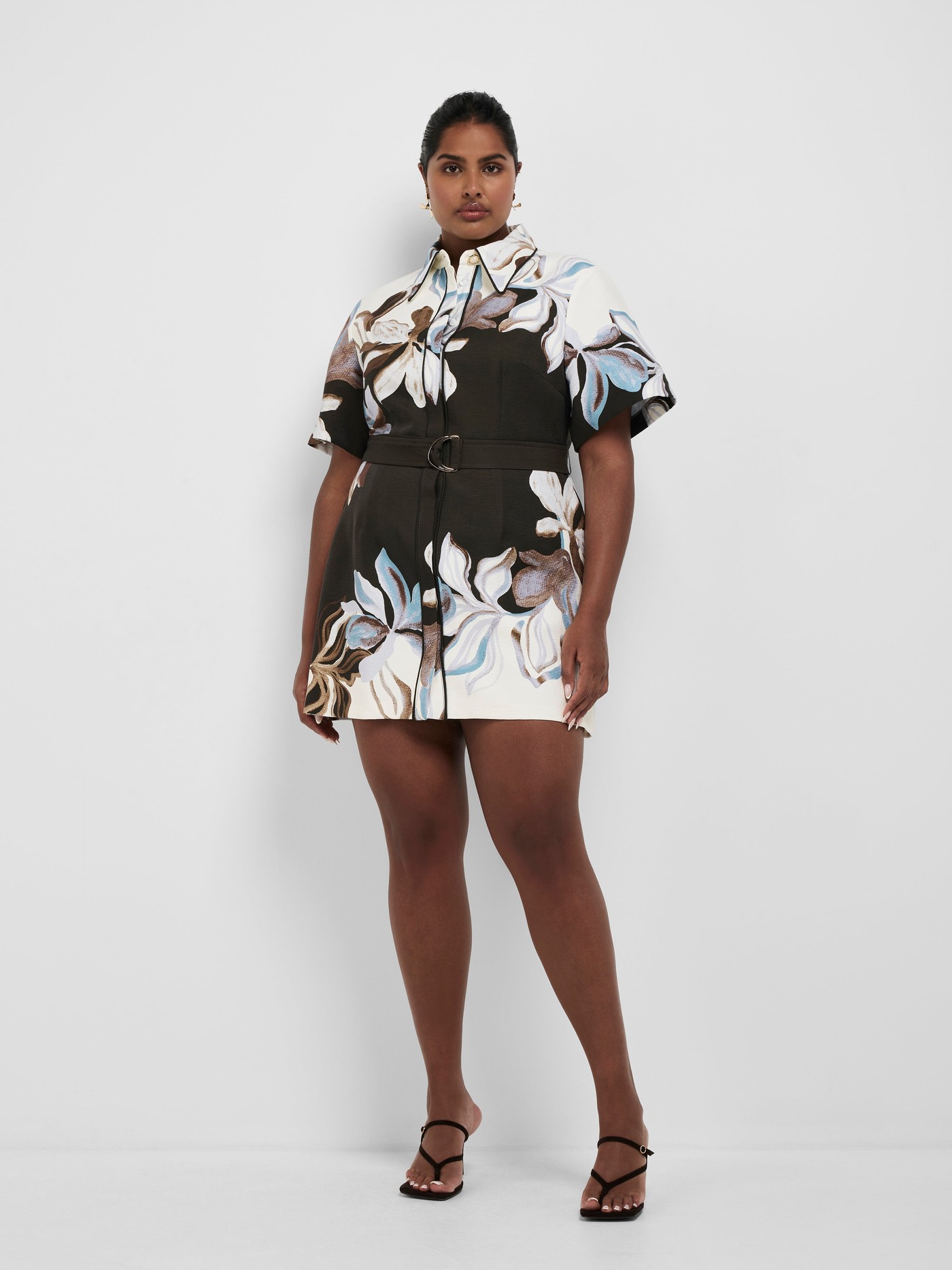 FIORA MINI SHIRT DRESS view 3