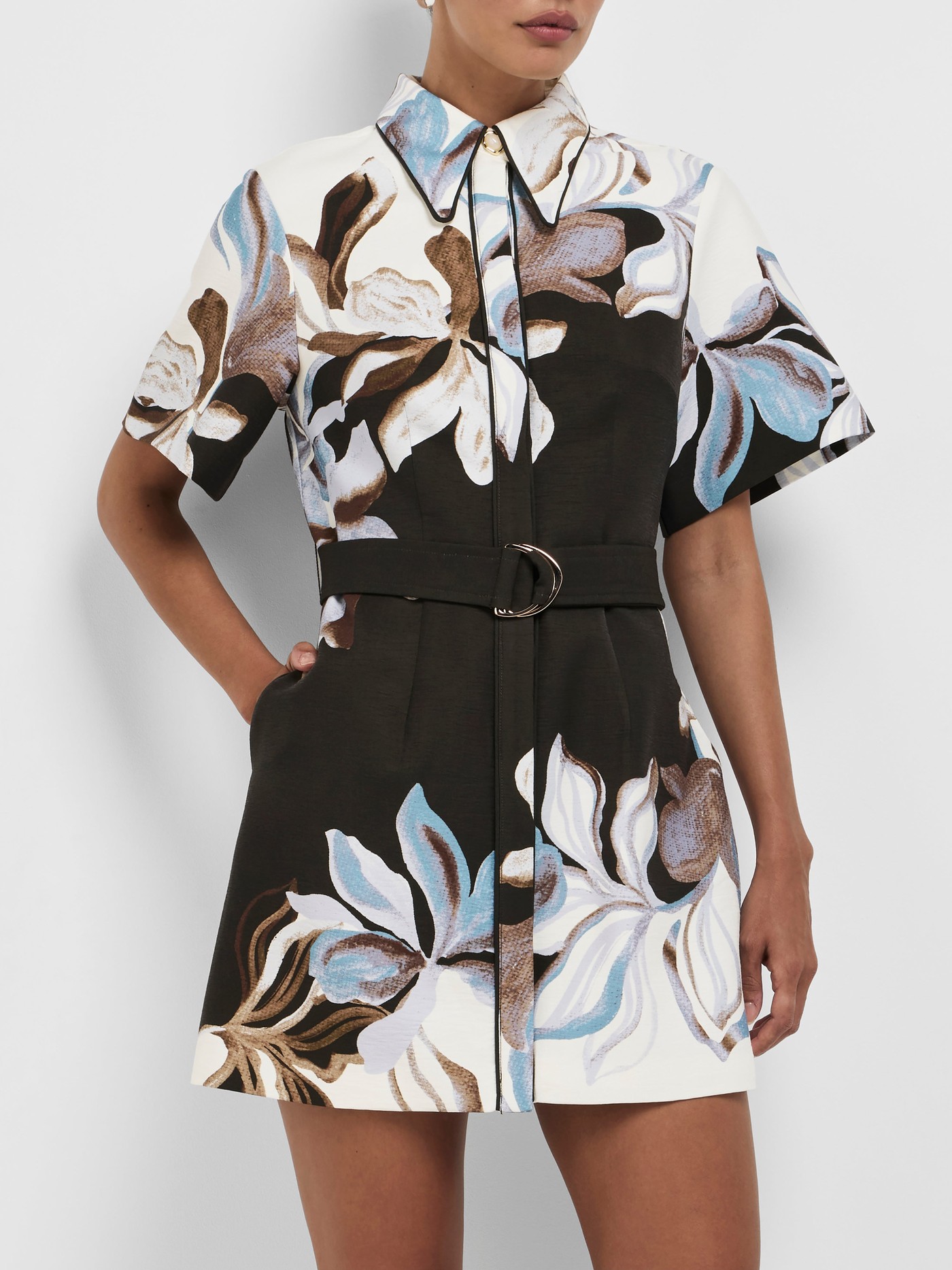 FIORA MINI SHIRT DRESS view 4